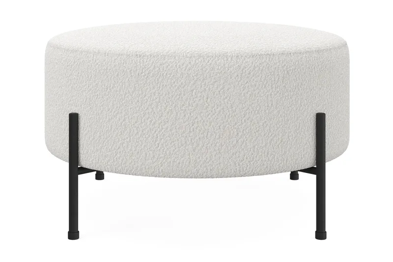 Menard Compact Sittpuff Rund 70 cm - Vit - Products - Möbler - Fåtölj & stolar - Pall & puff - Sittpuff