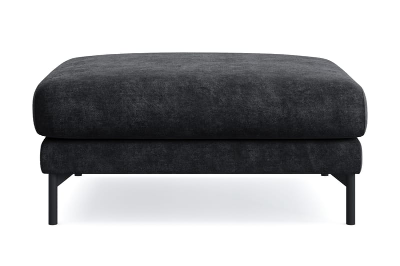 Menard Premium Fotpall i Chenille, Svartt