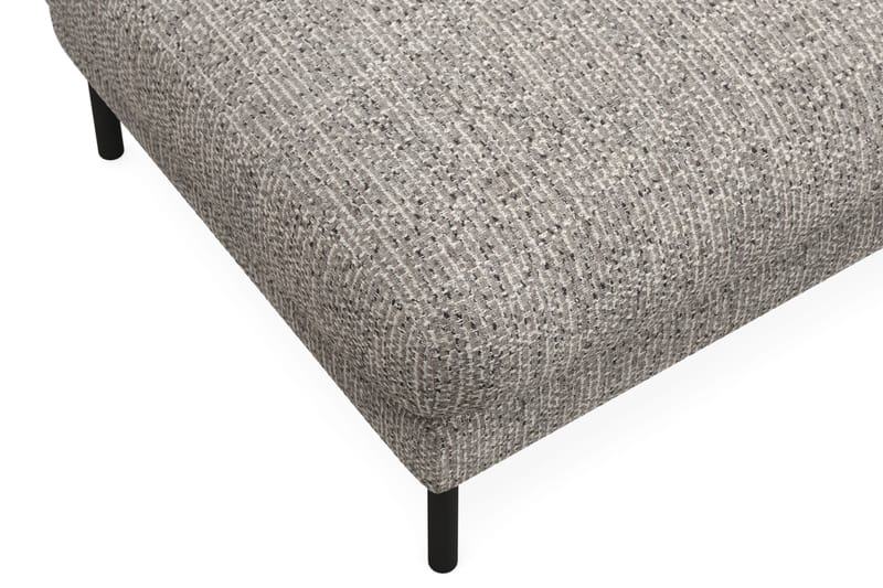 Menard Premium Fotpall i Chenille - Grå - Products - Möbler - Fåtölj & stolar - Pall & puff - Fotpallar