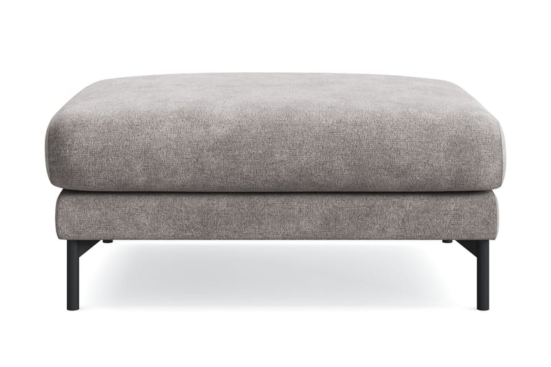 Menard Premium Fotpall i Chenille, Grå/Brun