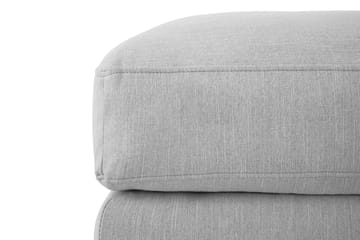 Ocean Lyx Fotpall - Linnegrå, Krom Ben - Products - Möbler - Fåtölj & stolar - Pall & puff - Fotpallar