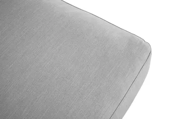 Ocean Lyx Fotpall - Linnegrå, Svarta Ben - Products - Möbler - Fåtölj & stolar - Pall & puff - Fotpallar
