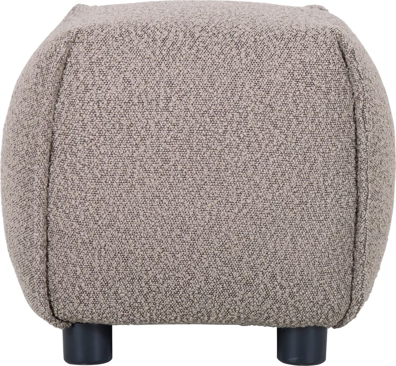 Pall 48x48 cm i mörkbeige bouclè, Gråbrun