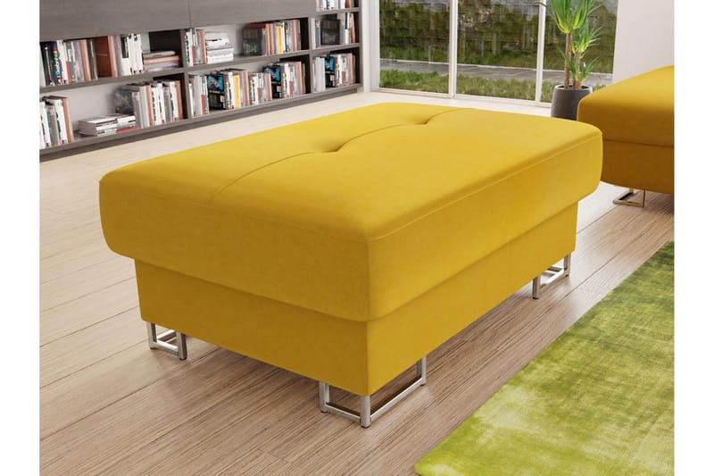 Reginia Fotpall 104 cm - Gul - Products - Möbler - Fåtölj & stolar - Pall & puff - Fotpallar