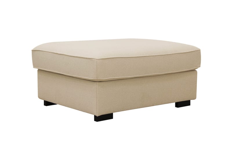 Rossita Fotpall i Bouclé - Beige - Products - Möbler - Fåtölj & stolar - Pall & puff - Fotpallar