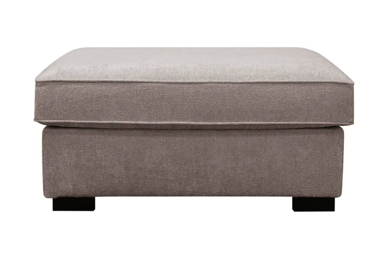 Rossita Fotpall i chenille - Grå/Brun - Products - Möbler - Fåtölj & stolar - Pall & puff - Fotpallar