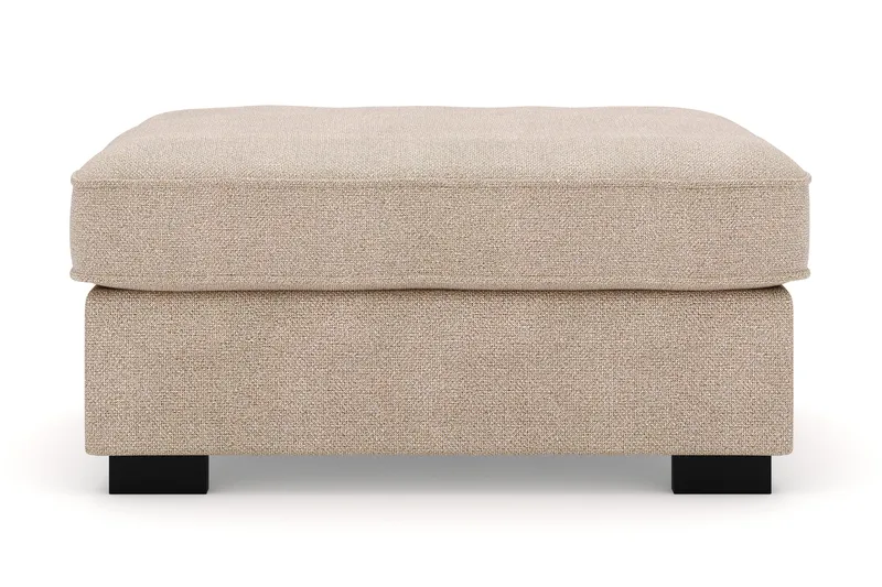 Rossita Fotpall i Tyg - Beige - Products - Möbler - Fåtölj & stolar - Pall & puff - Fotpallar