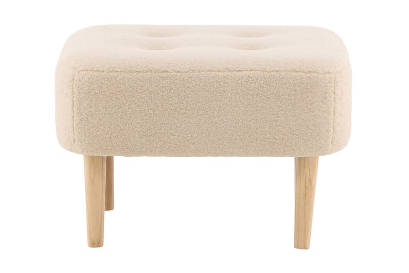Salina Sittpuff med knappar - Vit - Products - Möbler - Fåtölj & stolar - Pall & puff - Sittpuff