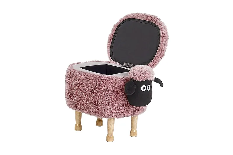 Sheep Sittpuff med Förvaring - Rosa - Products - Möbler - Fåtölj & stolar - Pall & puff - Sittpuff