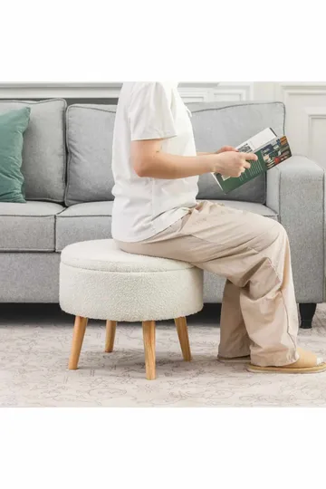 Retzow Sittpuff med förvaring 45 cm - Products - Möbler - Fåtölj & stolar - Pall & puff - Sittpuff