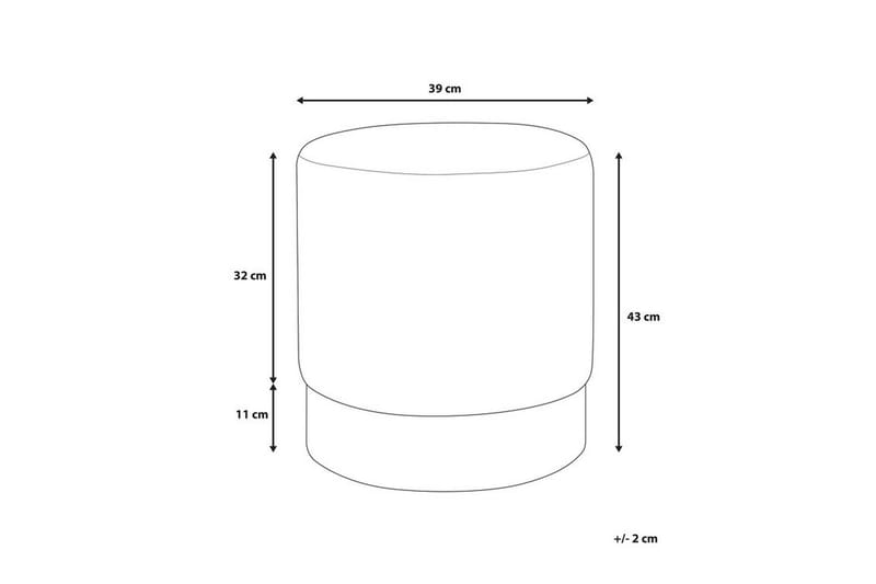 Sophia Sittpuff 39 cm - Blå - Products - Möbler - Fåtölj & stolar - Pall & puff - Sittpuff