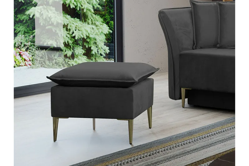 Staffin Fotpall 50 cm Dark grey - Products - Möbler - Fåtölj & stolar - Pall & puff - Fotpallar