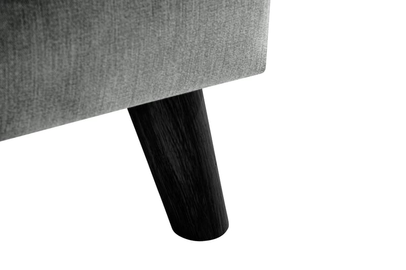 Trend Lyx Fotpall - Grå/Svart - Products - Möbler - Fåtölj & stolar - Pall & puff - Fotpallar