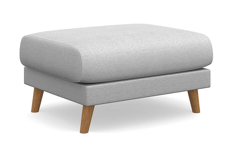 Trend Lyx Fotpall - Ljusgrå/Ek - Products - Möbler - Fåtölj & stolar - Pall & puff - Fotpallar