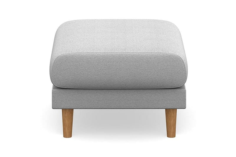 Trend Lyx Fotpall - Ljusgrå/Ek - Products - Möbler - Fåtölj & stolar - Pall & puff - Fotpallar