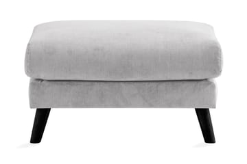 Trend Lyx Fotpall - Ljusgrå/Svart - Products - Möbler - Fåtölj & stolar - Pall & puff - Fotpallar