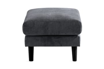 Trend Lyx Fotpall - Mörkgrå/Svart - Products - Möbler - Fåtölj & stolar - Pall & puff - Fotpallar