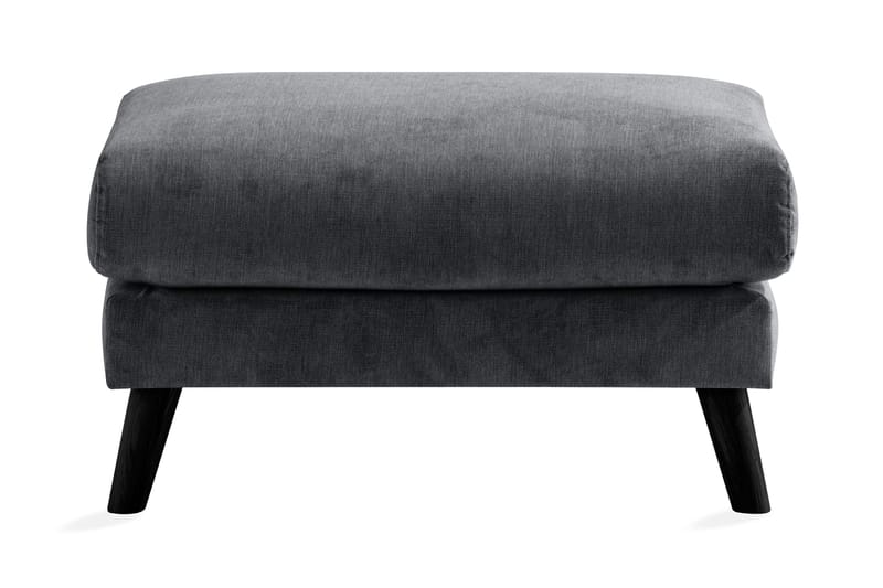 Trend Lyx Fotpall - Mörkgrå/Svart - Products - Möbler - Fåtölj & stolar - Pall & puff - Fotpallar