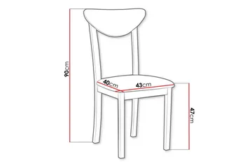 Patrickswell Matstol - Svart - Products - Möbler - Fåtölj & stolar - Matstol & köksstol