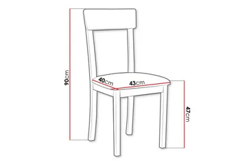 Patrickswell Matstol - Svart - Products - Möbler - Fåtölj & stolar - Matstol & köksstol