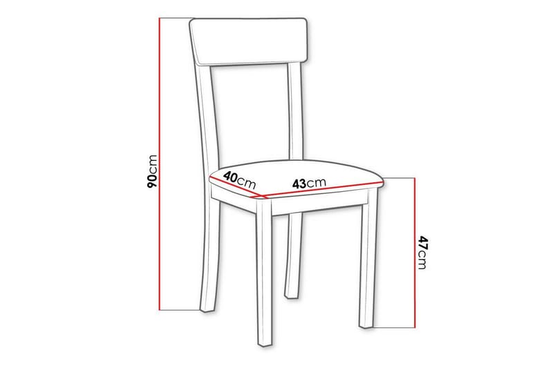 Patrickswell Matstol - Vit - Products - Möbler - Fåtölj & stolar - Matstol & köksstol