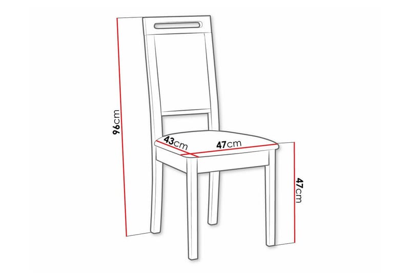 Rowden Matstol - Svart - Products - Möbler - Fåt ölj & stolar - Matstol & köksstol