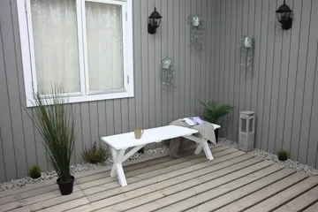 Scottsdale Sittbänk 140 cm Vit - KWA - Products - Möbler - Fåtölj & stolar - Sittbänk