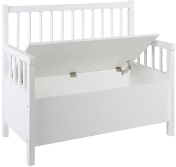 Köksbänk med förvaring - vit/beige - Products - Möbler - Fåtölj & stolar - Sittbänk - Bänk med ryggstöd