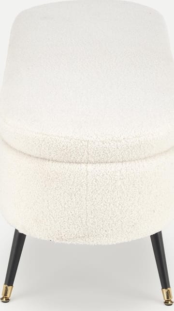 Sittbänk med förvaring offwhite 120 cm bred - Offwhite/svart - Products - Möbler - Fåtölj & stolar - Sittbänk