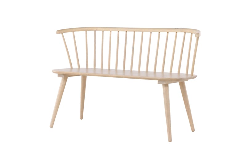 Sittbänk med ryggstöd Venture Home Bobby Sittbänk 120 cm Whitewash Whitewash - Products - Möbler - Fåtölj & stolar - Sittbänk - Bänk med ryggstöd