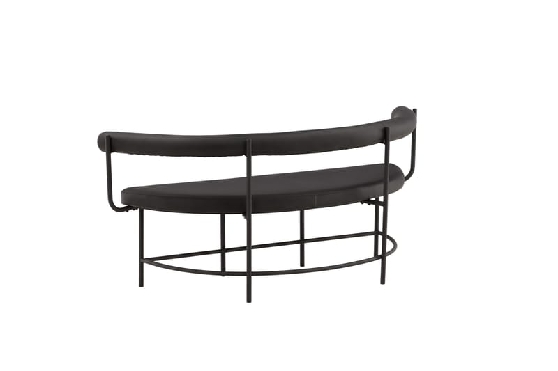 Stallhagen x Josefin Lustig Sittbänk 165 cm - Svart - Products - Möbler - Fåtölj & stolar - Sittbänk - Bänk med ryggstöd