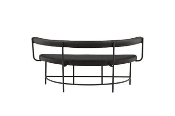 Stallhagen x Josefin Lustig Sittbänk 165 cm - Svart - Products - Möbler - Fåtölj & stolar - Sittbänk - Bänk med ryggstöd