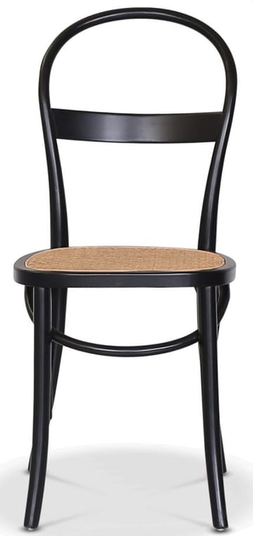 Stol i böjträ med rotting sits - Svart/natur - Products - Möbler - Fåtölj & stolar - Matstol & köksstol