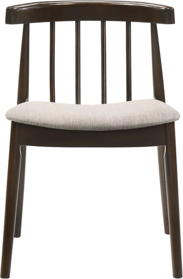 Stol i valnöt med ljusgrå sits - Florence - valnöt, ljusgrå - Products - Möbler - Fåtölj & stolar - Matstol & köksstol