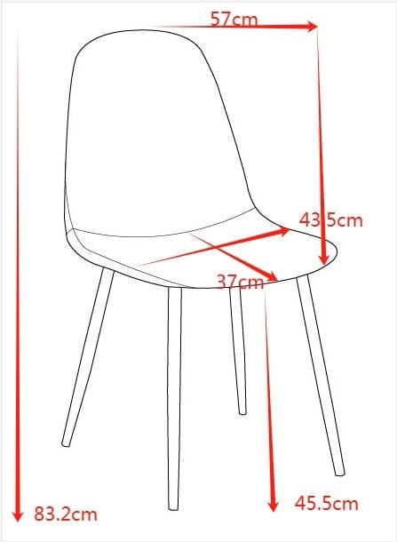 Stol ljusgrå sammet med svarta ben - Ljusgrå sammet med svarta matta stålben - Products - Möbler - Fåtölj & stolar - Matstol & köksstol