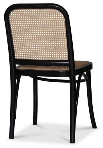 Stol svart med rotting i rygg och sits - Tone - Svart / Rotting - Products - Möbler - Fåtölj & stolar - Matstol & köksstol
