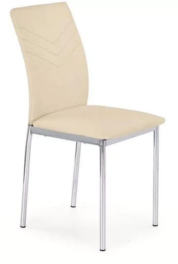 Stol Penny - Beige/krom - Beige/krom - Products - Möbler - Fåtölj & stolar - Matstol & köksstol