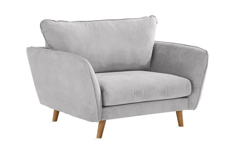 Trend Lyx Fåtölj - Ljusgrå/Ek - Products - Möbler - Fåtölj & stolar - Fåtölj