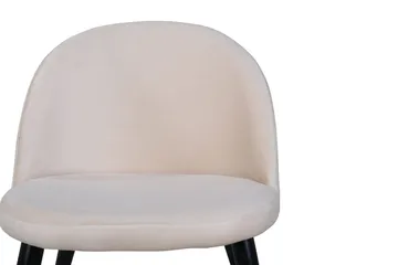 Velvet Stitches Matstol - Svart - Products - Möbler - Fåtölj & stolar - Matstol & köksstol