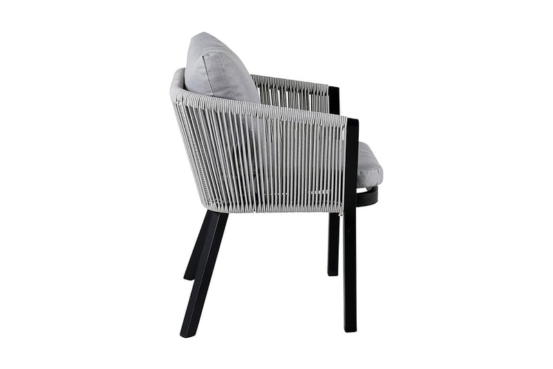 Virya Matstol med Dyna - Grå/Svart - Products - Möbler - Fåtölj & stolar - Matstol & köksstol