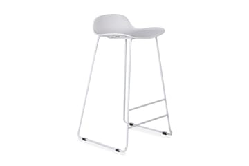 Wave Barstol - Vit/Vit - Products - Möbler - Fåtölj & stolar - Barstol & barpall