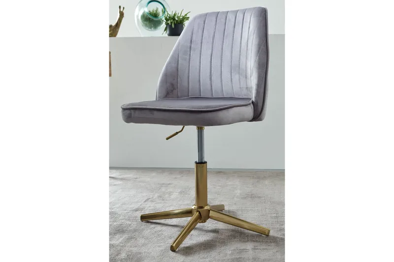 Willowdale Kontorsstol - Grå/Guld - Products - Möbler - Fåtölj & stolar - Kontorsstol & skrivbordsstol