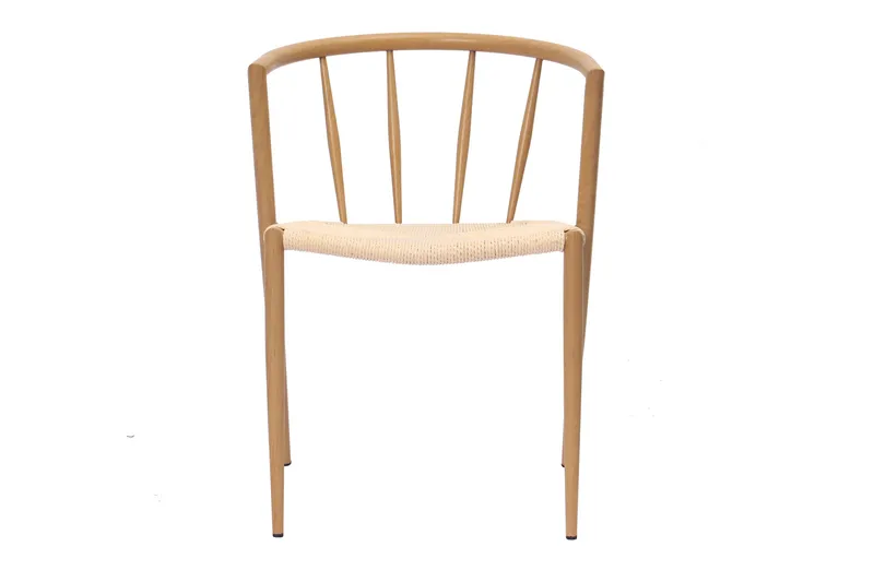 Winston Matstol - Beige / Metallben Ek - Products - Möbler - Fåtölj & stolar - Matstol & köksstol