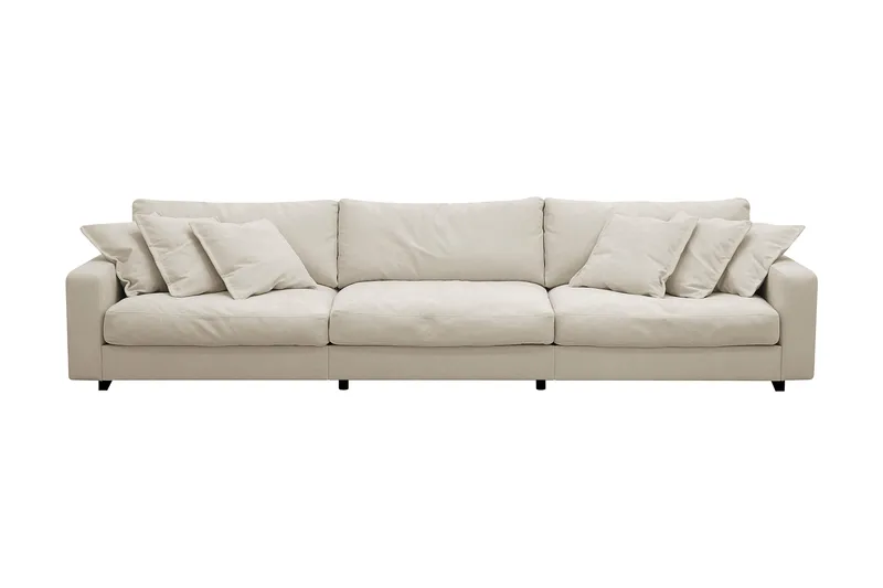 Valencia Extra Djup 5-sits Soffa i Chenille - Beige - Products - Möbler - Soffa