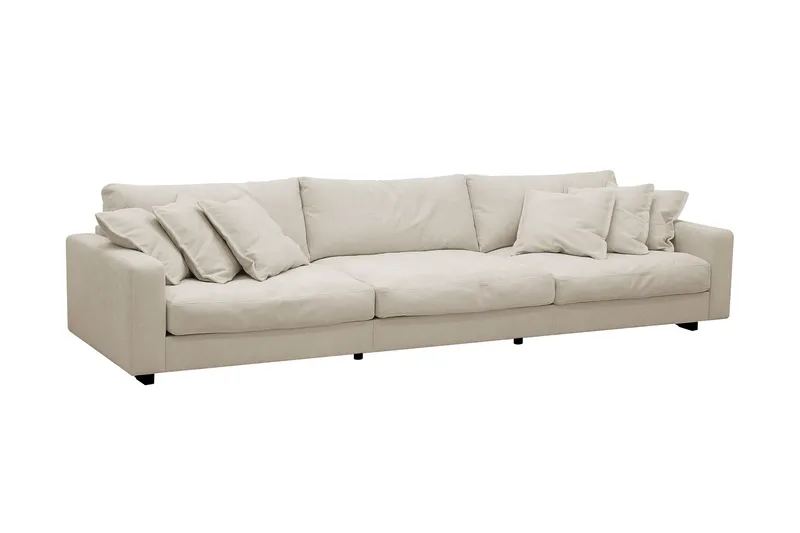 Valencia Extra Djup 5-sits Soffa i Chenille - Beige - Products - Möbler - Soffa