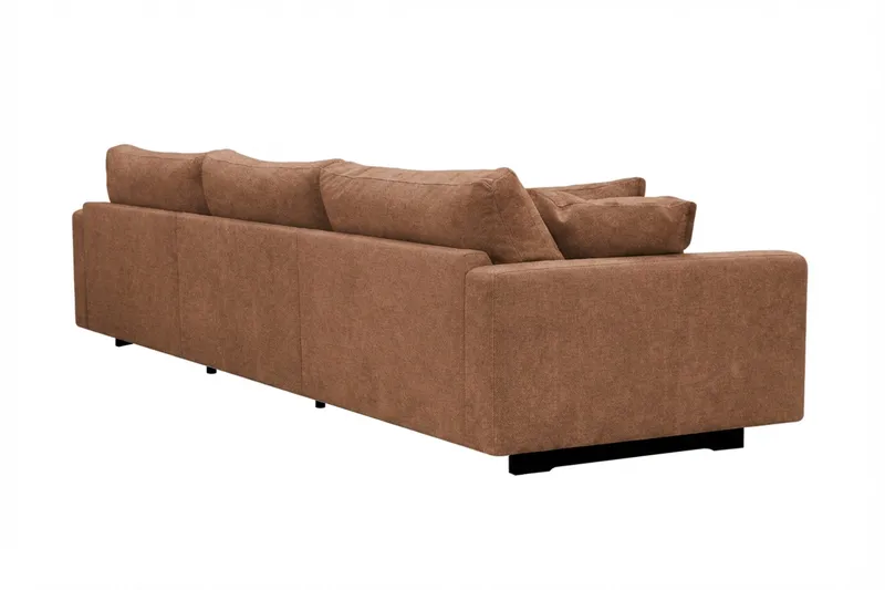 Valencia Extra Djup 5-sits Soffa i Chenille - Rostbrun - Products - Möbler - Soffa