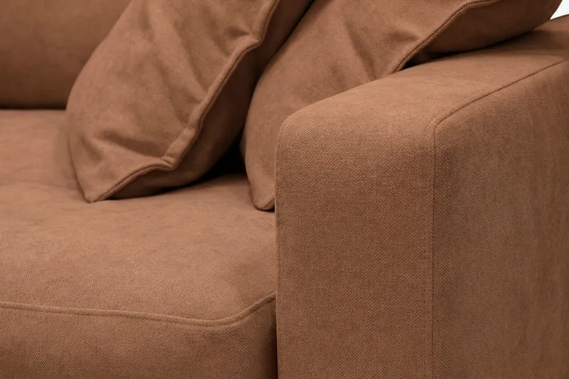 Valencia Extra Djup 5-sits Soffa i Chenille - Rostbrun - Products - Möbler - Soffa