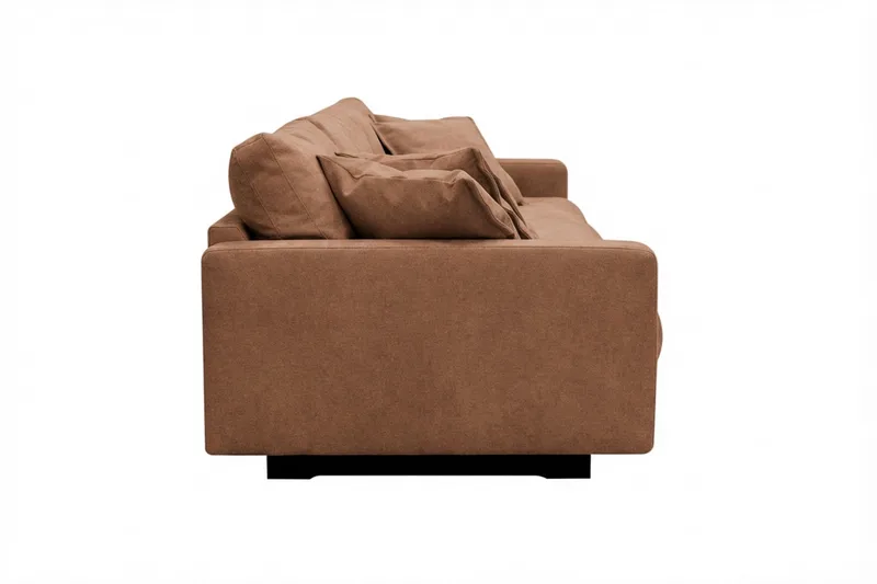 Valencia Extra Djup 5-sits Soffa i Chenille - Rostbrun - Products - Möbler - Soffa