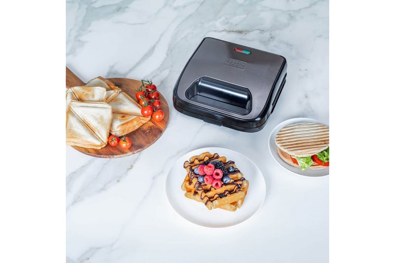Smörgåsgrill Black+Decker Sandwich Waffle - Products - Servering & matlagning - Köksmaskin - Värma & koka - Klämgrill & smörgåsgrill