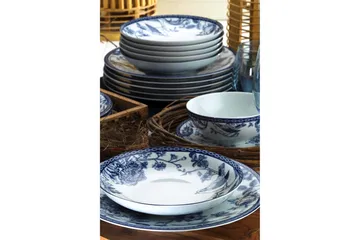 Tallriksset 24-pack - Blå/Vit - Products - Servering & matlagning - Tallrikar & skålar - Tallrikar set